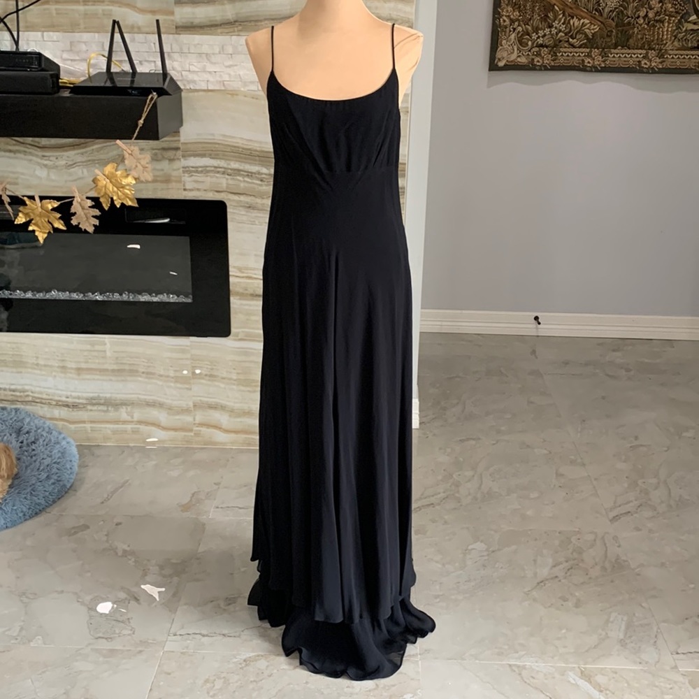 a.b.s Evening Collection Long Spaghetti‎ Strap Dress. Size 8